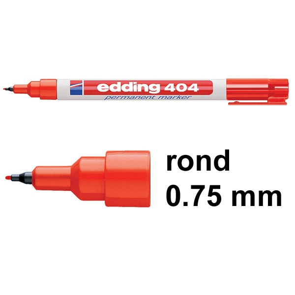 Discrepantie Me compenseren Edding 404 permanent marker rood (0,75 mm rond) Edding 123inkt.nl