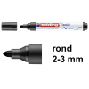 Edding 4500 textielmarker zwart (2 - 3 mm rond)