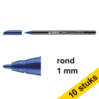 Aanbieding: 10x Edding 1200 viltstift staalblauw (1 mm rond)