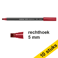 Edding Aanbieding: 10x Edding 1255 kalligrafiepen karmijn (5 mm)  239604