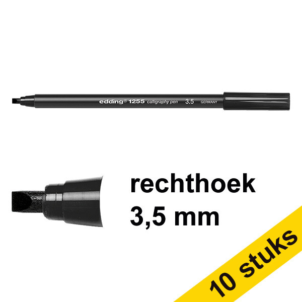 Edding Aanbieding: 10x Edding 1255 kalligrafiepen zwart (3,5 mm)  239609 - 1