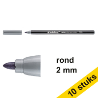 Aanbieding: 10x Edding 1300 viltstift zilvergrijs (2 mm rond)