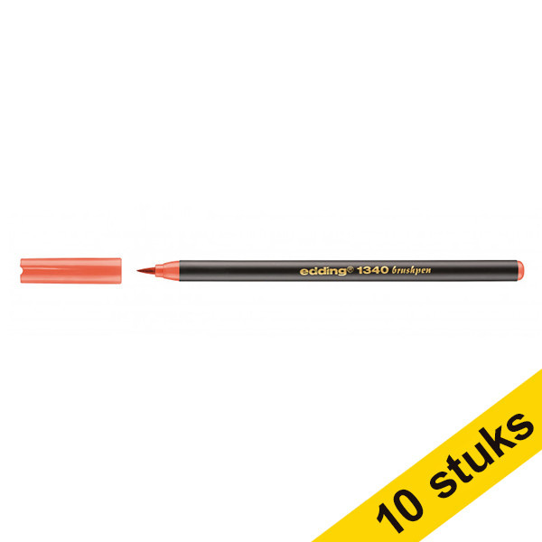 Edding Aanbieding: 10x Edding 1340 brushpen mandarijn  239657 - 1