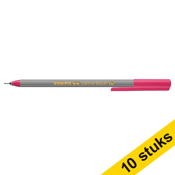 Edding Aanbieding: 10x Edding 55 fineliner karmijnrood  239881 - 1