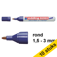 Aanbieding: 10x Edding 8280 securitas uv marker (1,5 - 3 mm rond)