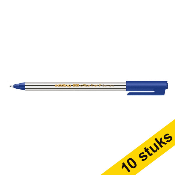 Edding Aanbieding: 10x Edding 88 fineliner blauw  239926 - 1