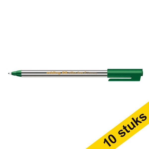 Edding Aanbieding: 10x Edding 88 fineliner groen  239927 - 1