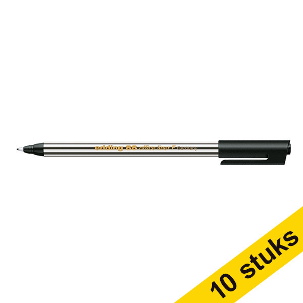 Edding Aanbieding: 10x Edding 88 fineliner zwart  239929 - 1