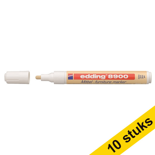 Edding Aanbieding: 10x Edding 8900 meubelmarker grenenhout (1,5 - 2 mm rond)  239935 - 1