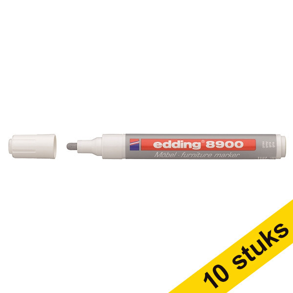 Edding Aanbieding: 10x Edding 8900 meubelmarker grijs (1,5 - 2 mm rond)  239936 - 1