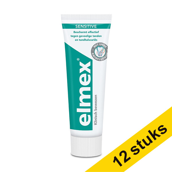 Elmex Aanbieding: 12x Elmex Sensitive tandpasta (75 ml)  SEL01031 - 1