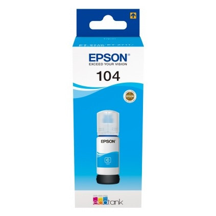 Epson 104 inkttank cyaan (origineel) C13T00P240 904763 - 1