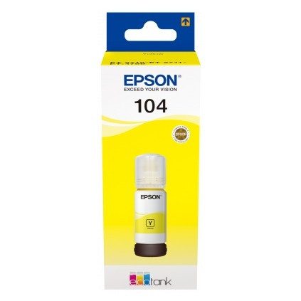 Epson 104 inkttank geel (origineel) C13T00P440 904764 - 1