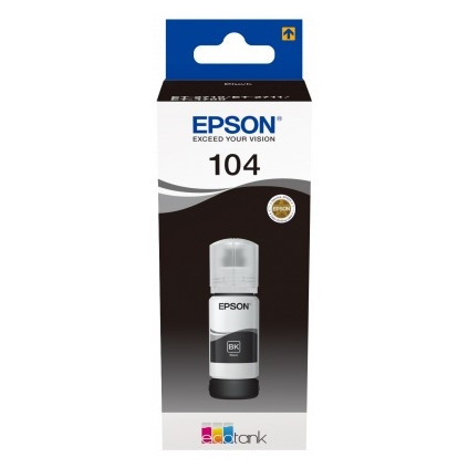 Epson 104 inkttank zwart (origineel) C13T00P140 903619 - 1