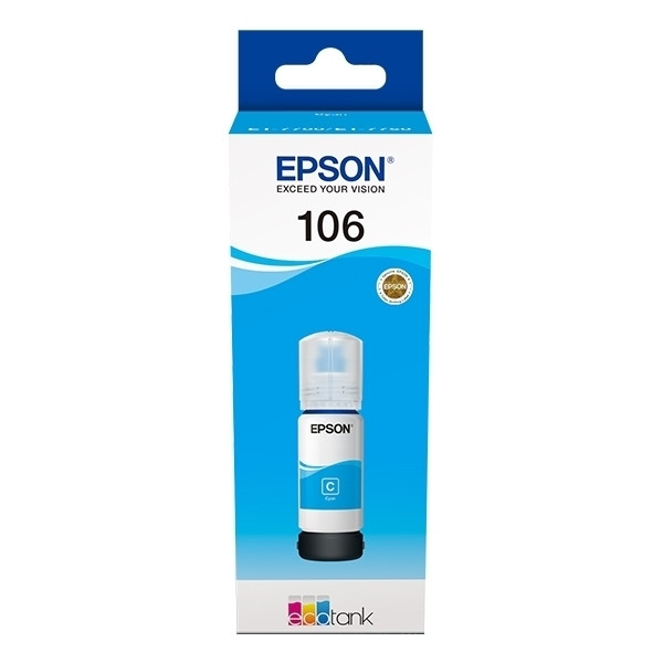 Epson 106 inkttank cyaan (origineel) C13T00R240 905020 - 1