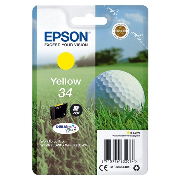 Epson 34 (T3464) inktcartridge geel (origineel) C13T34644010 902488 - 1