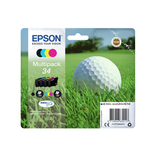 Epson 34 (T3466) multipack (origineel) C13T34664010 C13T34664020 652021 - 1