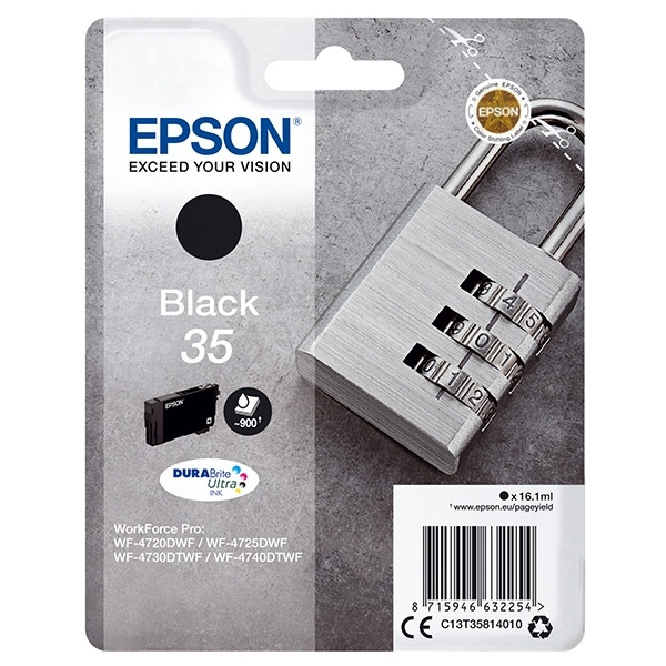 Epson 35 (T3581) inktcartridge zwart (origineel) C13T35814010 027026 - 1