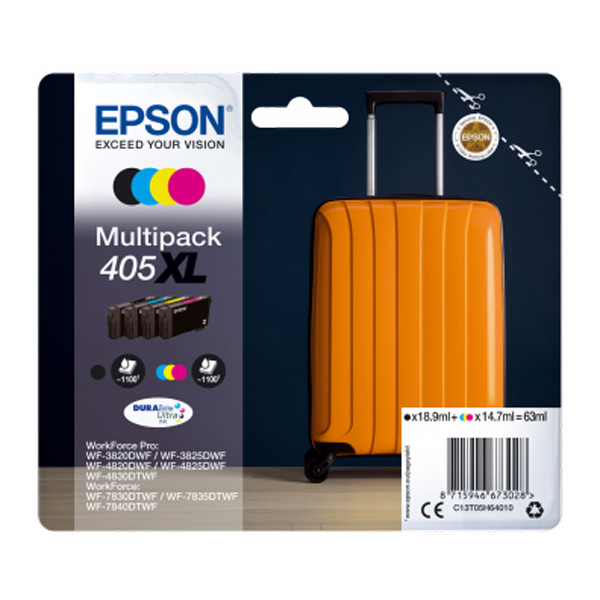 Epson 405XL (T05H6) multipack (origineel) C13T05H64010 C13T05H64020 052204 - 1