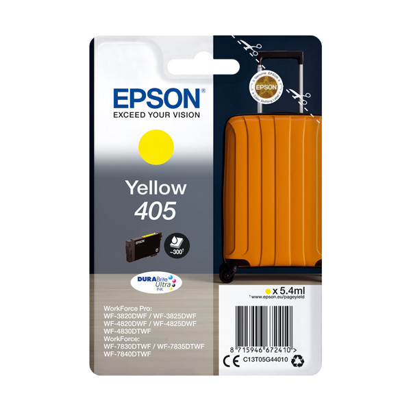 Epson 405 (T05G4) inktcartridge geel (origineel) C13T05G44010 C13T05G44020 904656 - 1