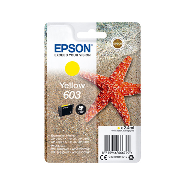 Epson 603 (T03U4) inktcartridge geel (origineel) C13T03U44010 C13T03U44020 903332 - 1