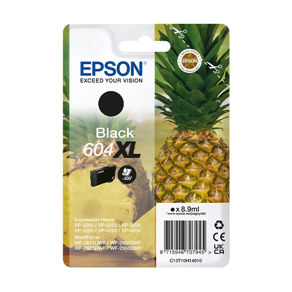 Epson 604XL (T10H1) inktcartridge zwart hoge capaciteit (origineel) C13T10H14010 905300 - 1