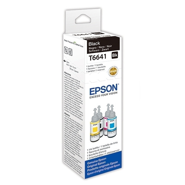 Epson 664 (T6641) inkttank zwart (origineel) C13T664140 903904 - 1