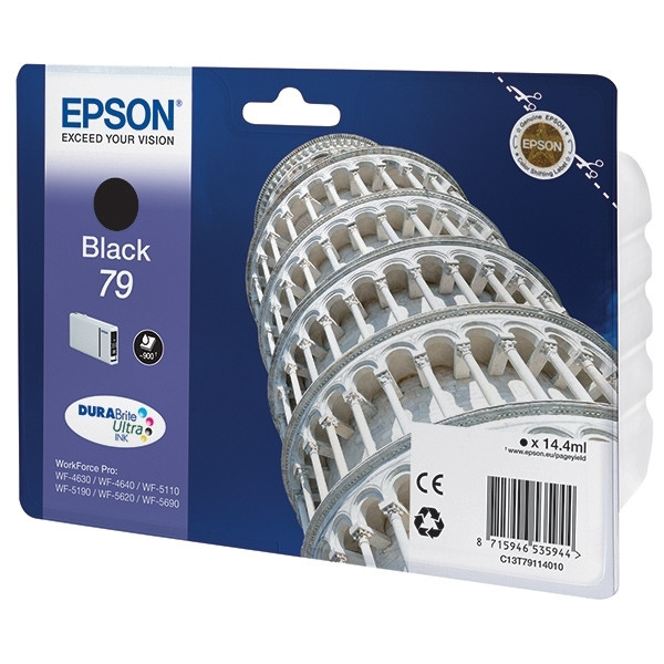 Epson 79 (T7911) inktcartridge zwart (origineel) C13T79114010 903637 - 1