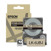 Epson LK-6JBJ matte tape zwart op beige 24 mm (origineel)