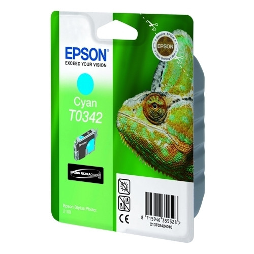 Epson T0342 inktcartridge cyaan (origineel) C13T03424010 022230 - 1