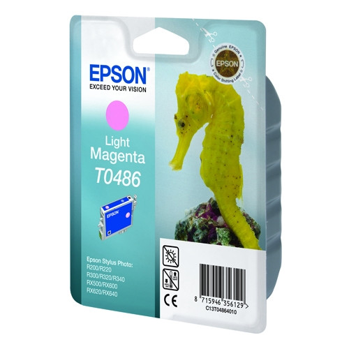 Epson T0486 inktcartridge licht magenta (origineel) C13T04864010 022630 - 1