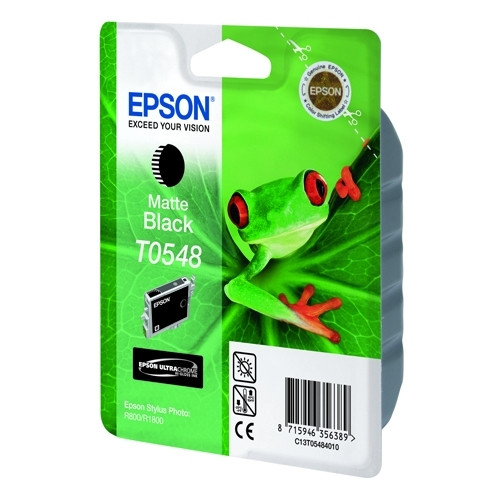 Epson T0548 inktcartridge mat zwart (origineel) C13T05484010 022770 - 1