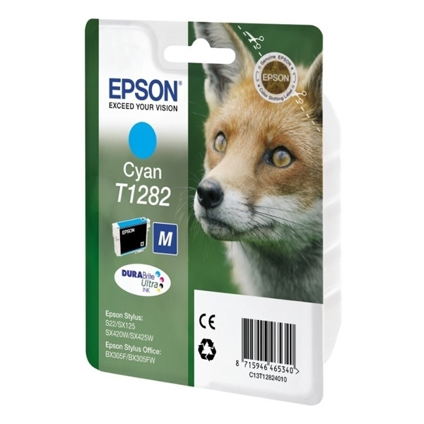 Epson T1282 inktcartridge cyaan (origineel) C13T12824011 C13T12824012 026275 - 1