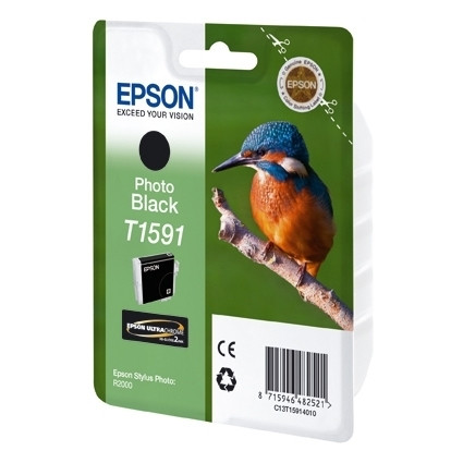 Epson T1591 inktcartridge foto zwart (origineel) C13T15914010 026386 - 1