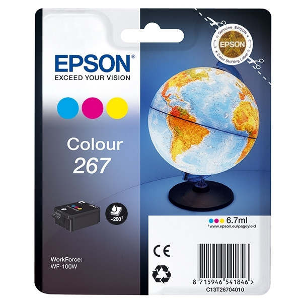 Epson T267 inktcartridge kleur (origineel) C13T26704010 904969 - 1