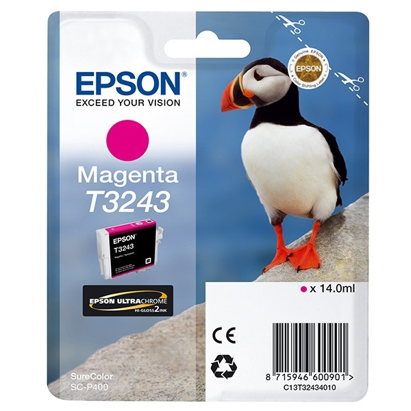 Epson T3243 inktcartridge magenta (origineel) C13T32434010 905151 - 1