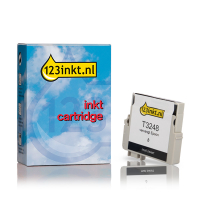 Epson T3248 inktcartridge mat zwart (123inkt huismerk)