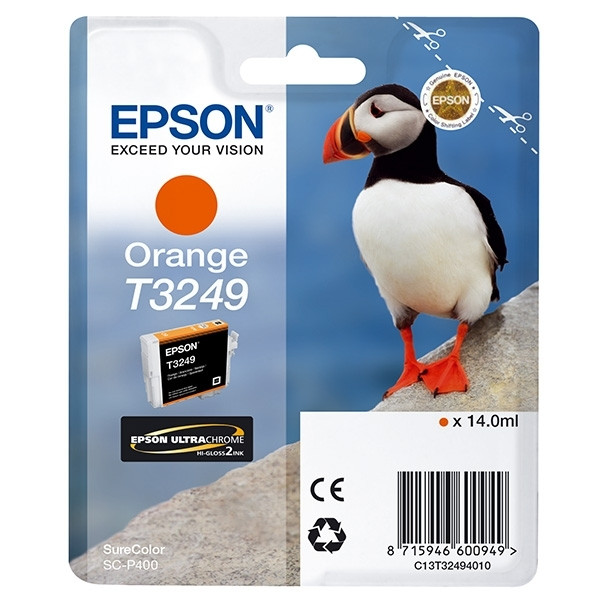 Epson T3249 inktcartridge oranje (origineel) C13T32494010 905469 - 1