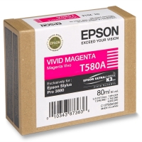 Epson T580A inktcartridge vivid magenta (origineel) C13T580A00 904376