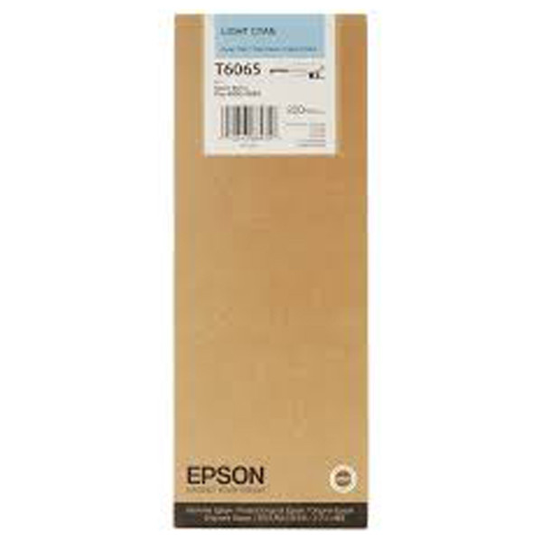 Epson T6065 inktcartridge licht cyaan hoge capaciteit (origineel) C13T606500 026074 - 1