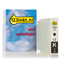 Epson T7551 inktcartridge zwart hoge capaciteit (123inkt huismerk)