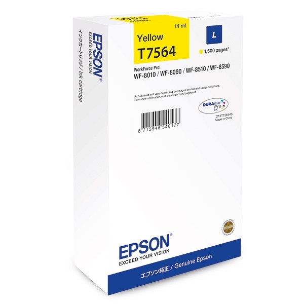 Epson T7564 inktcartridge geel (origineel) C13T756440 903350 - 1