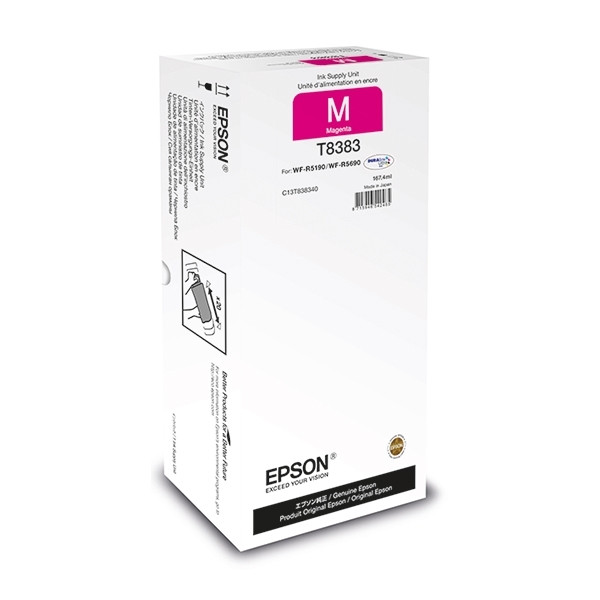 Epson T8383 inktcartridge magenta hoge capaciteit (origineel) C13T838340 906042 - 1