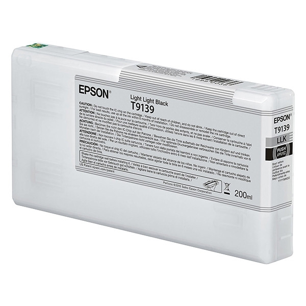 Epson T9139 inktcartridge licht licht zwart (origineel) C13T913900 904792 - 1