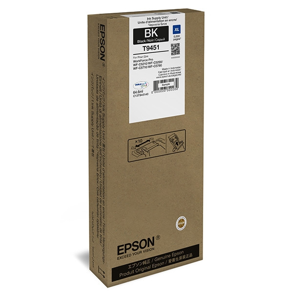 Epson T9451 inktcartridge zwart hoge capaciteit (origineel) C13T945140 904937 - 1