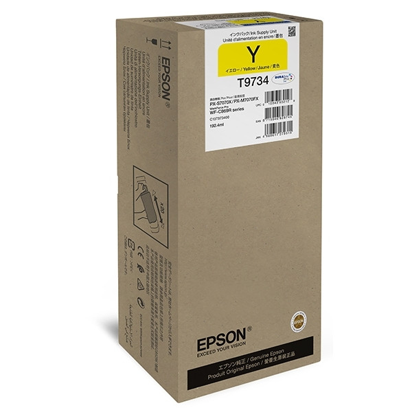 Epson T9734 inktcartridge geel hoge capaciteit (origineel) C13T973400 904990 - 1