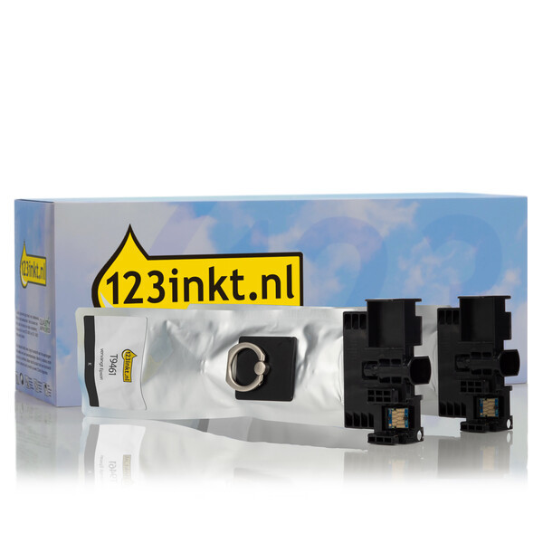 Epson aanbieding: 2 x T9461 zwart extra hoge capaciteit  dubbelpak (123inkt huismerk)  127092 - 1