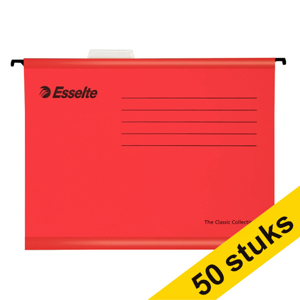 Esselte Aanbieding: 2x Esselte Classic versterkte hangmap - voor A4, rood (25 stuks)  203157 - 1