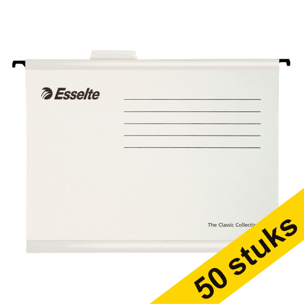 Esselte Aanbieding: 2x Esselte Classic versterkte hangmap - voor A4, wit (25 stuks)  203159 - 1