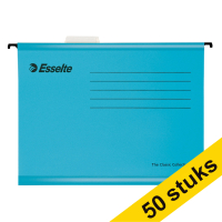 Esselte Aanbieding: 2x Esselte Classic versterkte hangmap - voor Folio, blauw (25 stuks)  203160